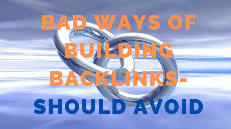 bad ways of building backlinks