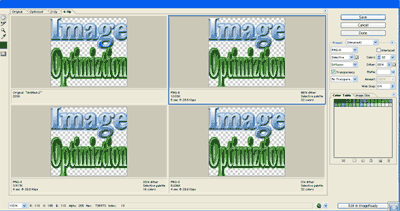 optimizing image using photoshop