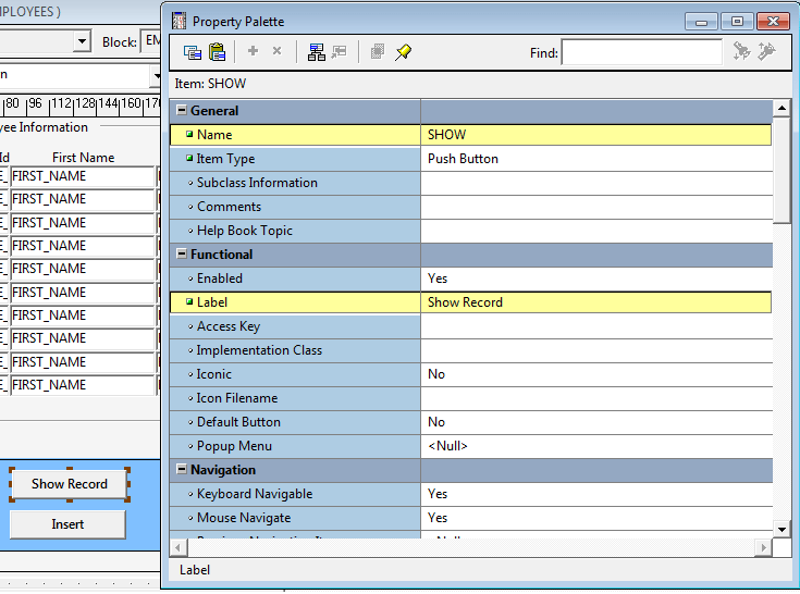 Insert, Navigate and Delete Records in Oracle Forms