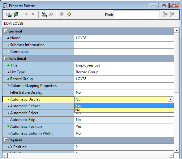 How to Create LOV in Oracle Forms Using Wizard ? -Automatic Display