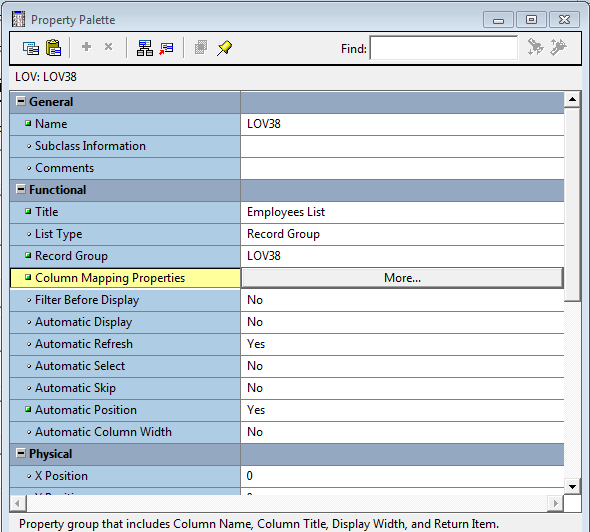 How to Create LOV in Oracle Forms Using Wizard ? -Property Palette