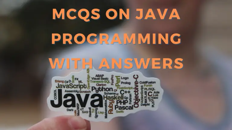 MCQs on Java Programming With Answers