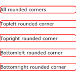 rounded corners | How to make rounded corners border using CSS