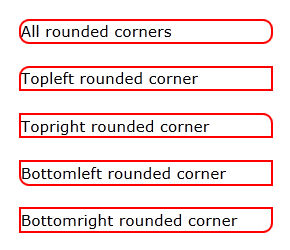 rounded corners border using CSS