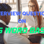 Interview Questions on Microsoft Word
