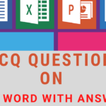 MCQ Questions on Ms Word with Answer