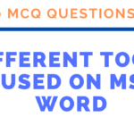 MCQ Questions and Answers on Ms Word