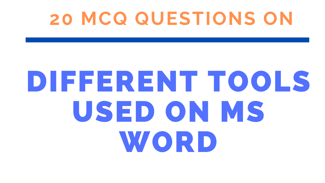 MCQ Questions And Answers On Ms Word Set-7