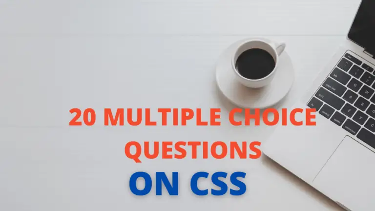 Solved Multiple Choice Questions On CSS