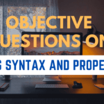 objective questions on CSS syntax and property