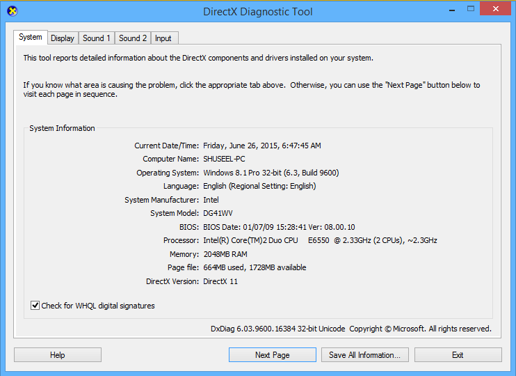 How to Open DirectX Diagnostic Tool