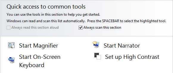 How to Get Quick Access to Common Accessibility Tools