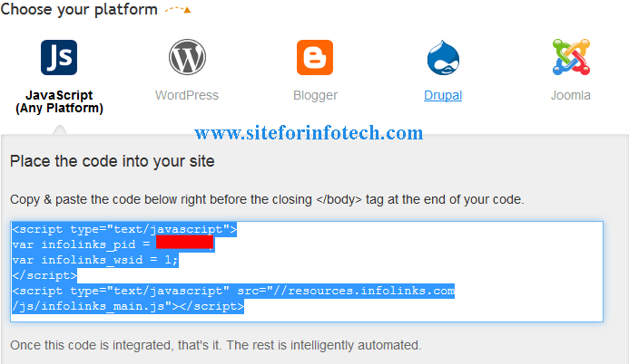 How to Integrate Infolinks Ads to your websites How to Integrate Infolinks Ads to your websites