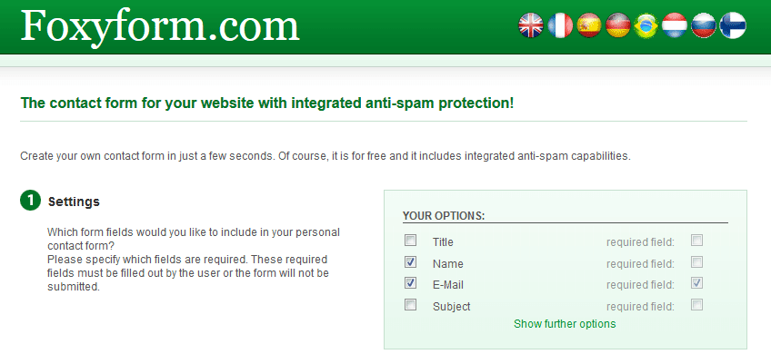 Creating online web form using Foxyform Creating online web form using Foxyform