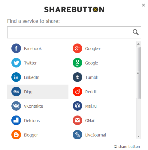 sharebutton | List of Best 10 Free Social Sharing Button Script Providers