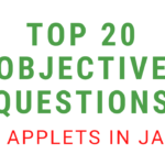 Objective Questions On Applets In Java