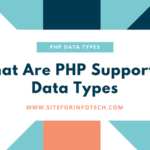 What Are PHP Supported Data Types