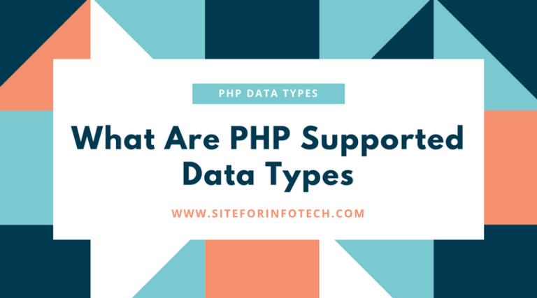 What Are PHP Supported Data Types