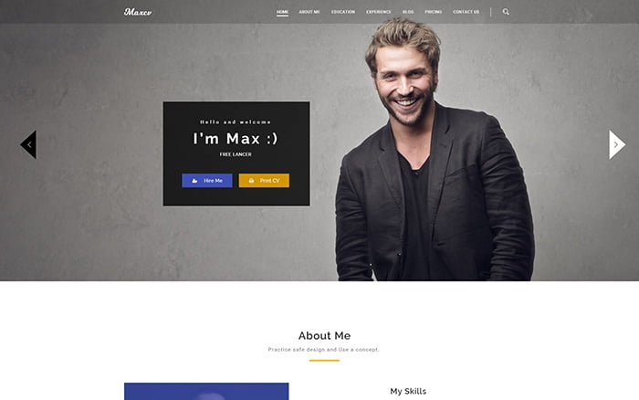 Life Coach WordPress Theme-Personal Portfolio WordPress Theme