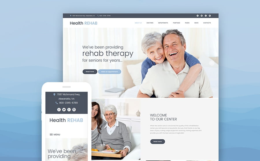 Top 20 Healthcare WordPress Themes For Multipurpose Usage 20 Rehabilitation Center WordPress Theme