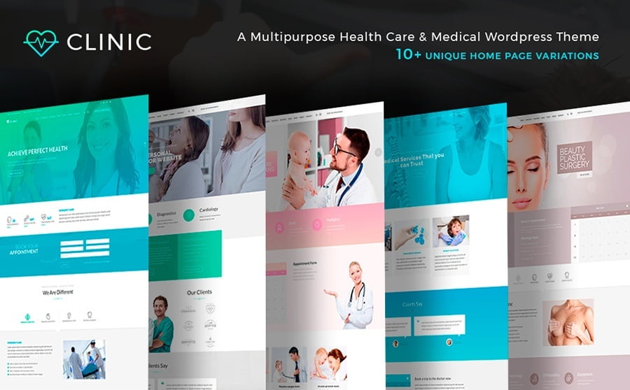 Top 20 Healthcare WordPress Themes For Multipurpose Usage 3 Clinic - Health and Medical Center WordPress Theme