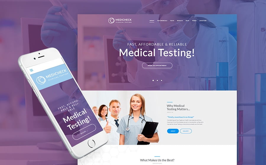 Top 20 Healthcare WordPress Themes For Multipurpose Usage 11 Medical Center WordPress Theme