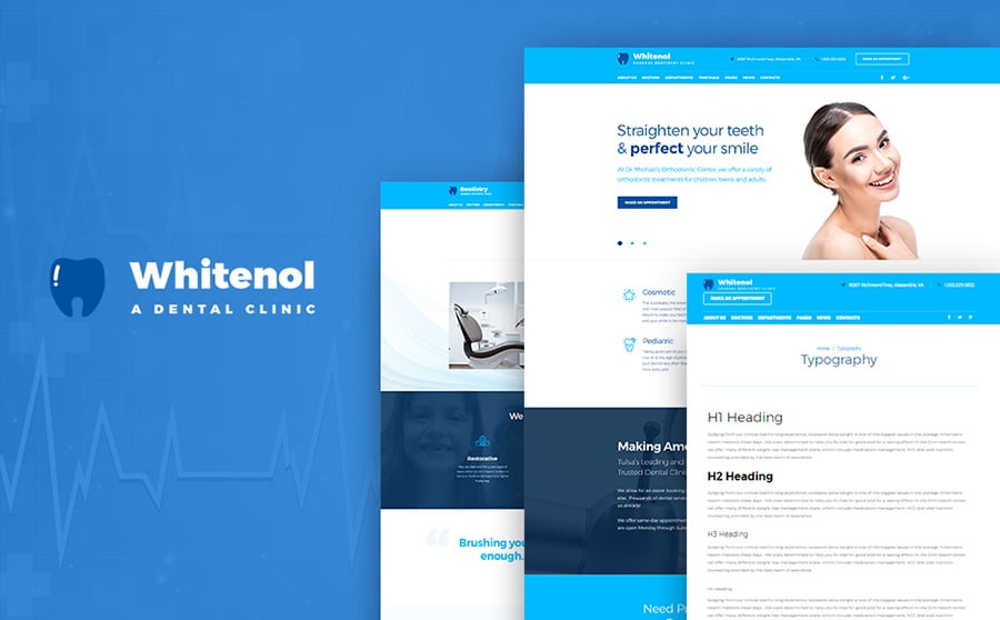Top 20 Healthcare WordPress Themes For Multipurpose Usage 9 Dental Treatment WordPress Theme