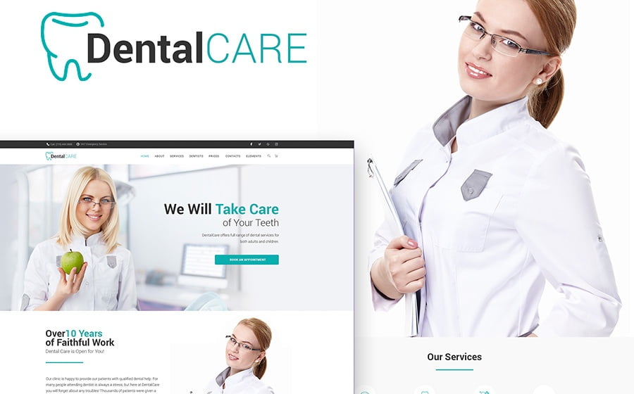 Top 20 Healthcare WordPress Themes For Multipurpose Usage 7 DentalClinic WordPress Theme