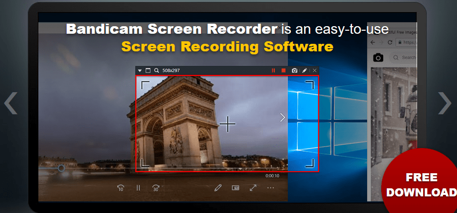 Free Tools to Record Windows Screen 5 Bandicam - Screen Recording Software