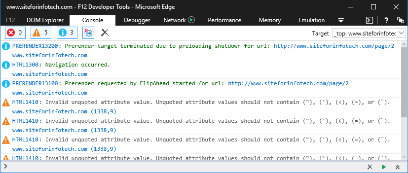 How to Get Browser Console Logs While Testing Website 4 Microsoft edge console log