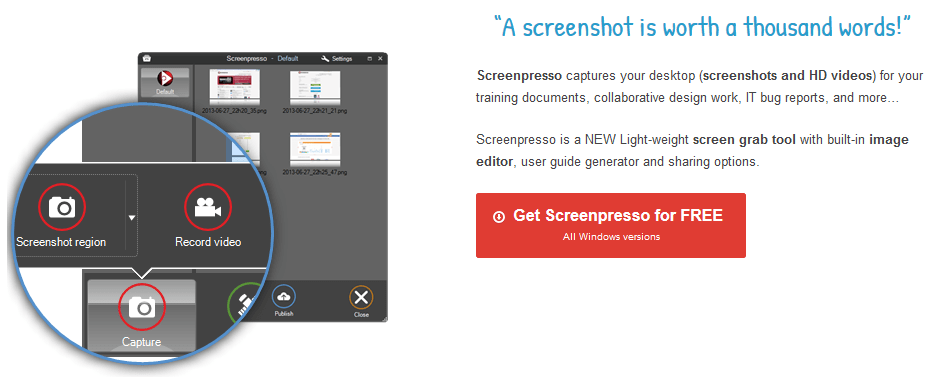 Free Tools to Record Windows Screen 2 ScreenPresso - Desktop Screen Recorder