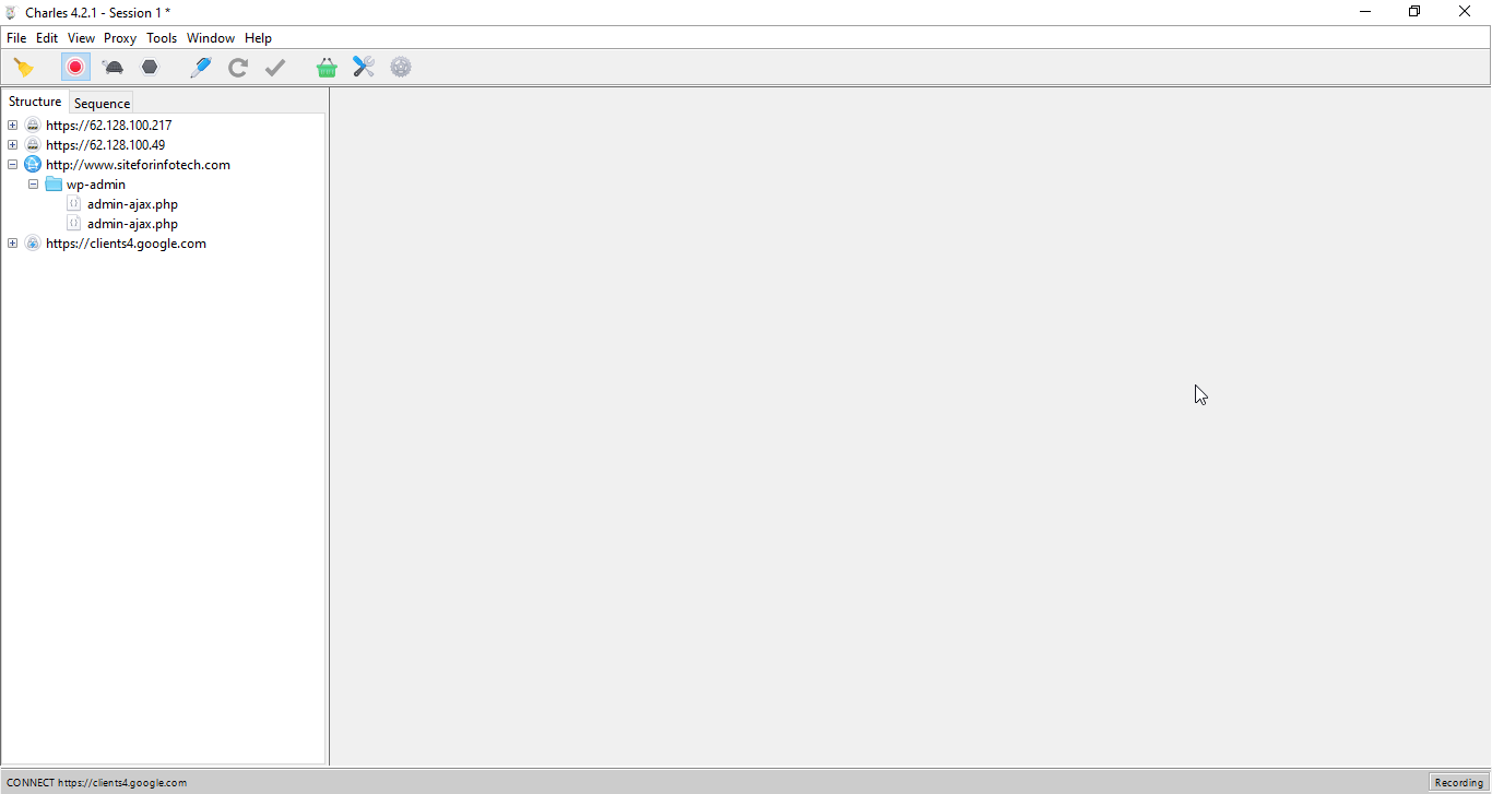 Recording Logs with Charles Proxy