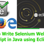 How to Write Selenium Webdriver Script in Java using Eclipse