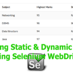 Handling Static & Dynamic Tables Using Selenium WebDriver