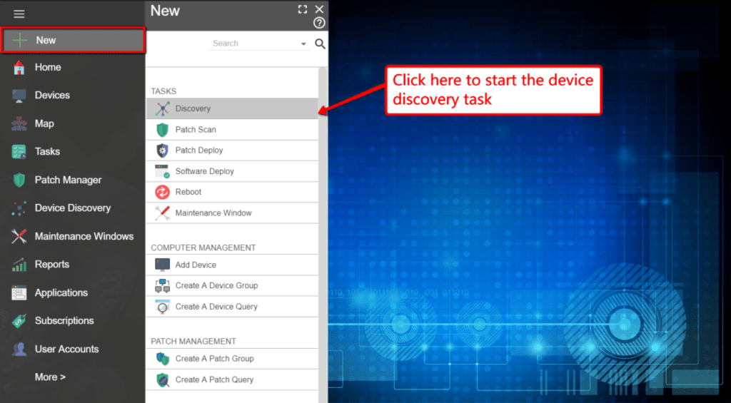 Cloud Management Suite Review - All In Solution to Manage Your IT 1 Start the device discovery task