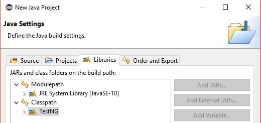 How to Create the First Test Case With TestNG in Eclipse 6 TestNG in Library LIst