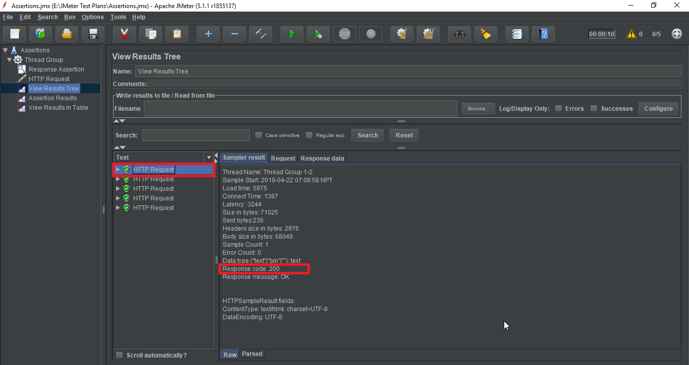 6 Common Types Of Assertions in Jmeter With Useful Examples 2 Response Assertion Results