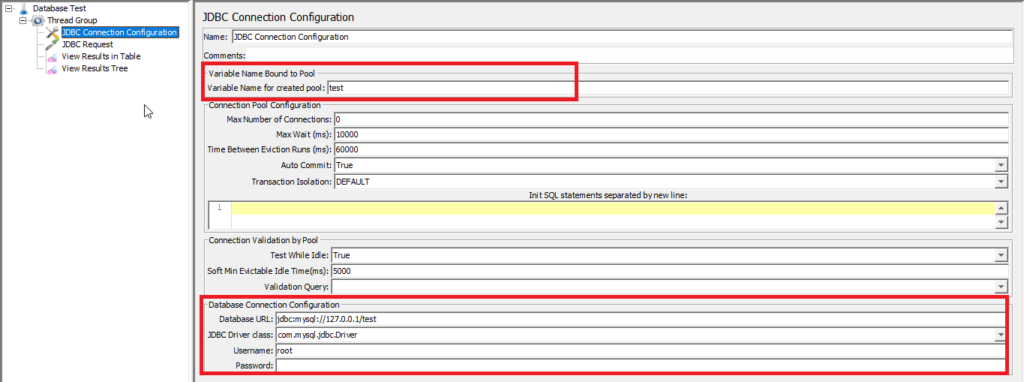 How to Create Database Test Plan in JMeter using MySQL 3 JDBC connection configuration