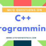 MCQ Questions On C++ Programming