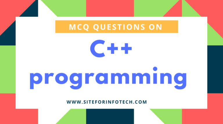 MCQ Questions On C++ Programming