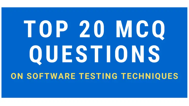 MCQ Questions On Software Testing Techniques