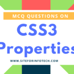 Multiple Choice Questions On CSS3 Properties