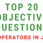 Objective Questions On Operators In Java