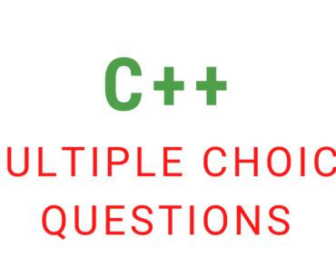 Solved Multiple Choice Questions On C++