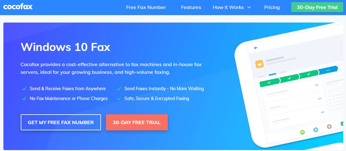 Best Fax Software for Windows 10 for free 1 CocoFax-Best Fax Software