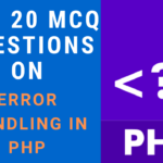 MCQ Questions on Error Handling in PHP