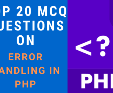MCQ Questions on Error Handling in PHP
