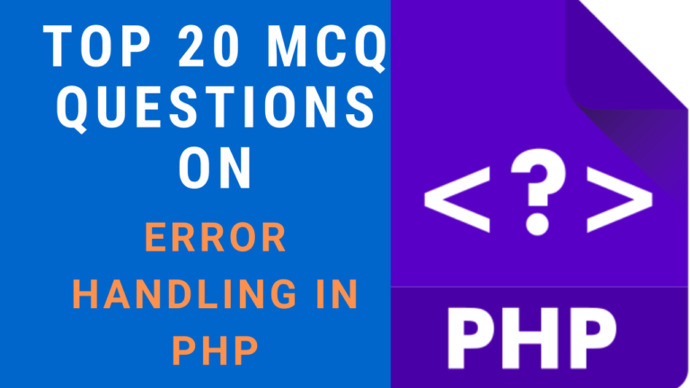 MCQ Questions on Error Handling in PHP