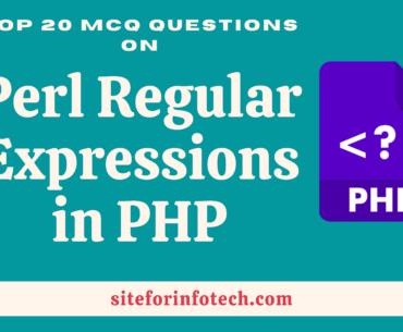 MCQ Questions on Perl Regular Expressions