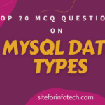 MCQ QUESTIONS ON MYSQL DATA TYPES